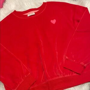 Cat & Jack Red Kids Sweatshirt with Heart